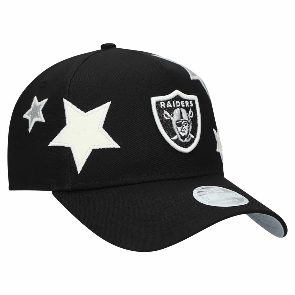 Las Vegas Raiders New Era Women's Stardom A-Frame 9FORTY Adjustable Hat - Black cheap