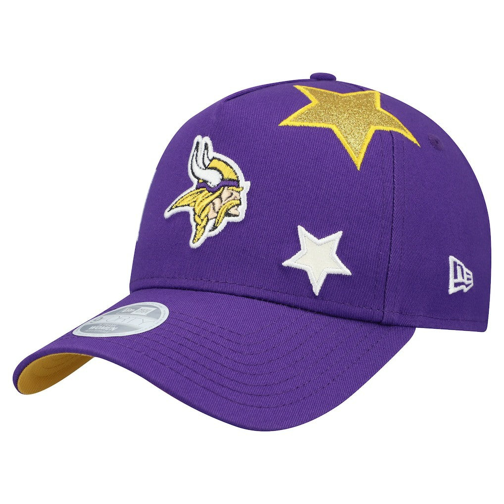 Minnesota Vikings New Era Women's Stardom A-Frame 9FORTY Adjustable Hat - Purple sale