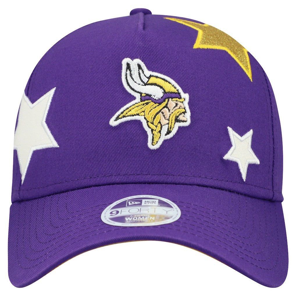 Minnesota Vikings New Era Women's Stardom A-Frame 9FORTY Adjustable Hat - Purple sale