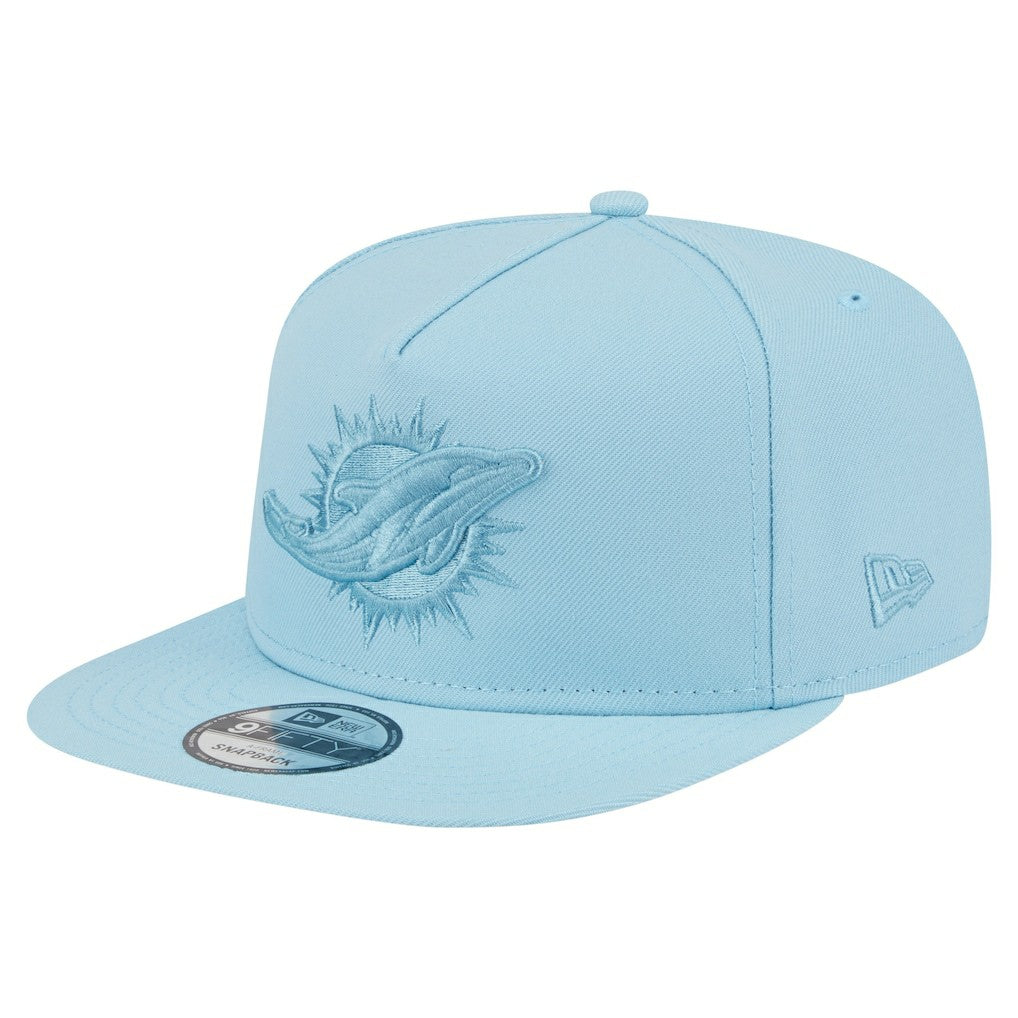 Miami Dolphins New Era Color Pack A-Frame 9FIFTY Snapback Hat - Light Blue outlet