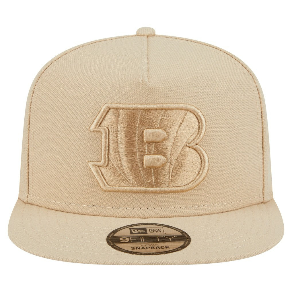 Cincinnati Bengals New Era Color Pack A-Frame 9FIFTY Snapback Hat - Light Beige sale