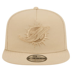 Miami Dolphins New Era Color Pack A-Frame 9FIFTY Snapback Hat - Light Beige cheap