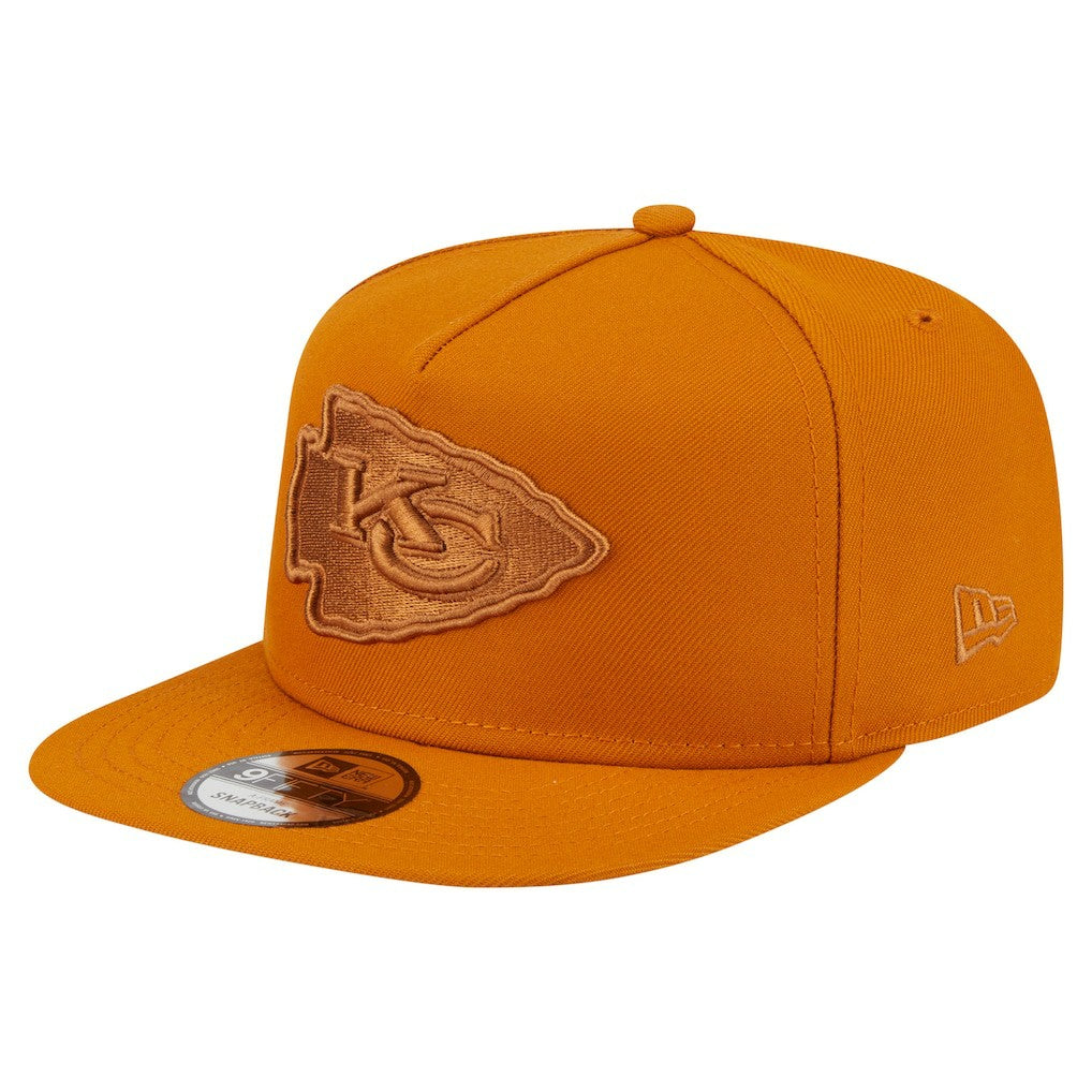 Kansas City Chiefs New Era Color Pack A-Frame 9FIFTY Snapback Hat - Brown sale