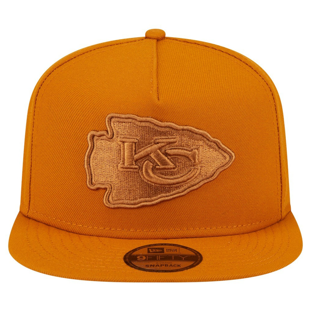 Kansas City Chiefs New Era Color Pack A-Frame 9FIFTY Snapback Hat - Brown sale