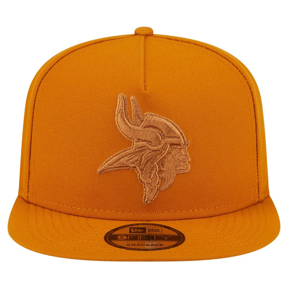 Minnesota Vikings New Era Color Pack A-Frame 9FIFTY Snapback Hat - Brown cheap