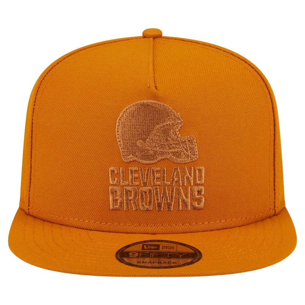 Cleveland Browns New Era Color Pack A-Frame 9FIFTY Snapback Hat - Brown cheap