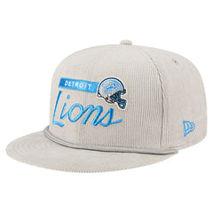 Detroit Lions New Era Cord Rope Corduroy 9FIFTY Snapback Hat - Gray on sale