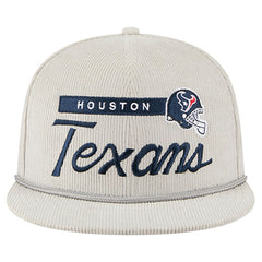 Houston Texans New Era Cord Rope Corduroy 9FIFTY Snapback Hat - Gray discount