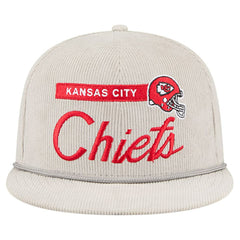 Kansas City Chiefs New Era Cord Rope Corduroy 9FIFTY Snapback Hat - Gray for sale