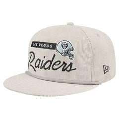 Las Vegas Raiders New Era Cord Rope Corduroy 9FIFTY Snapback Hat - Gray for sale