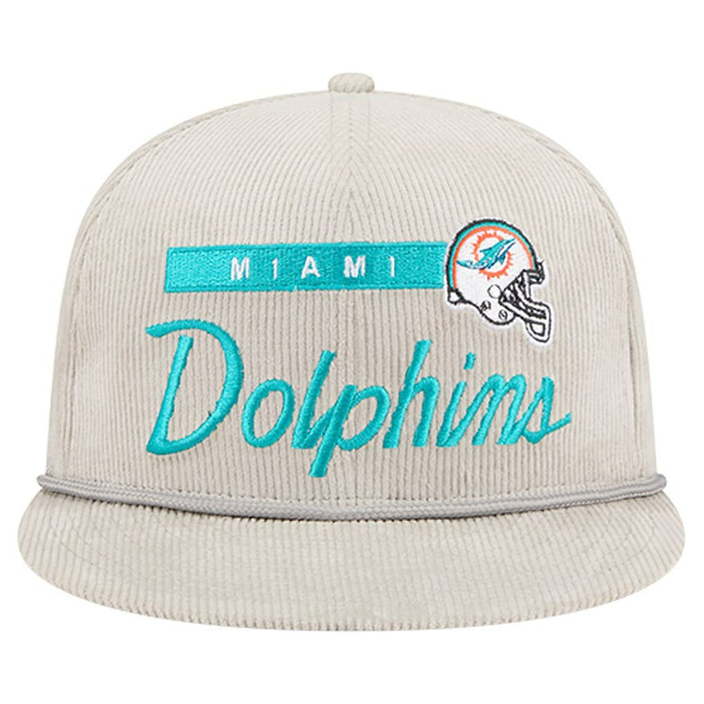 Miami Dolphins New Era Cord Rope Corduroy 9FIFTY Snapback Hat - Gray online
