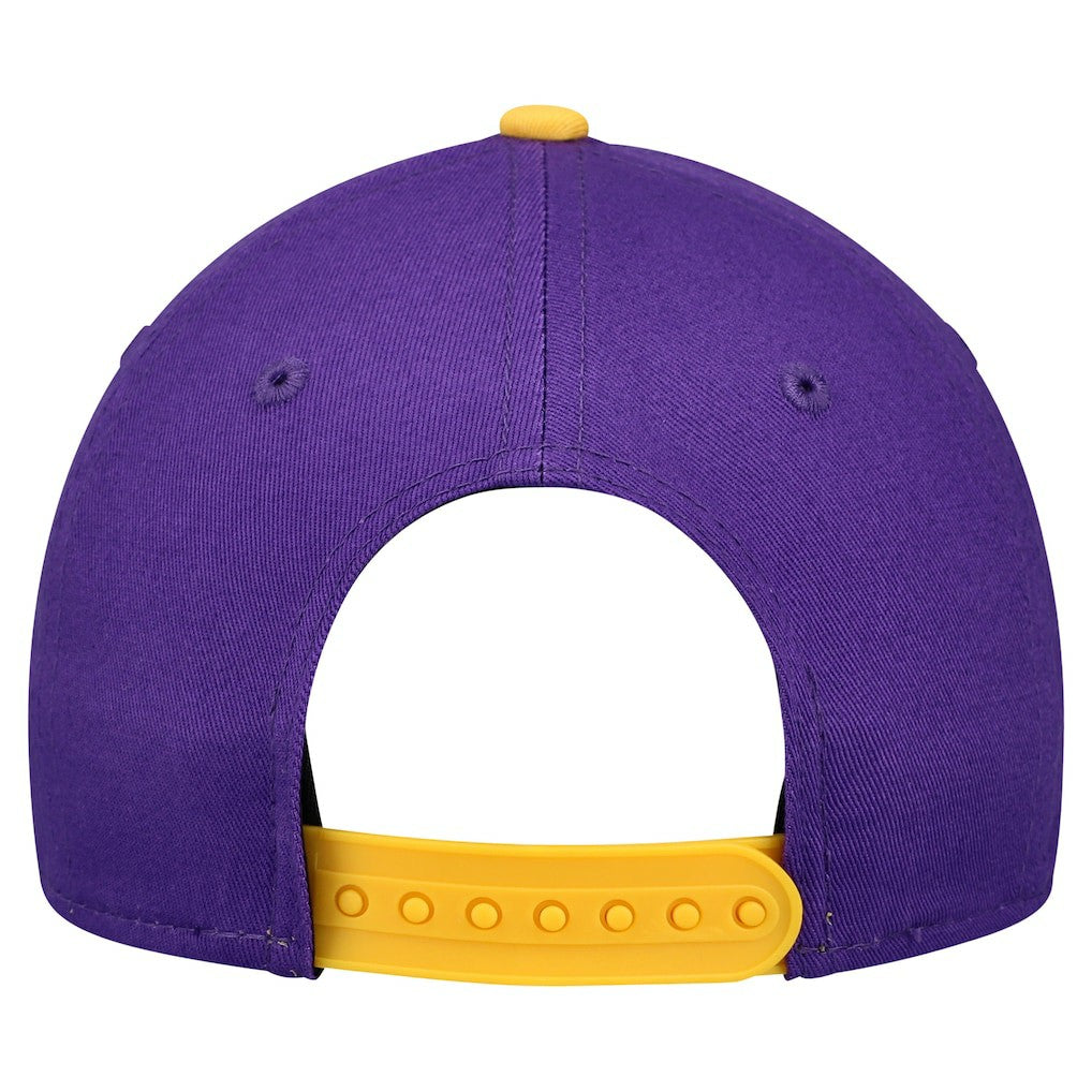 Minnesota Vikings New Era Youth Arch COOLERA 9FORTY A-Frame Adjustable Hat - Purple/Gold discount