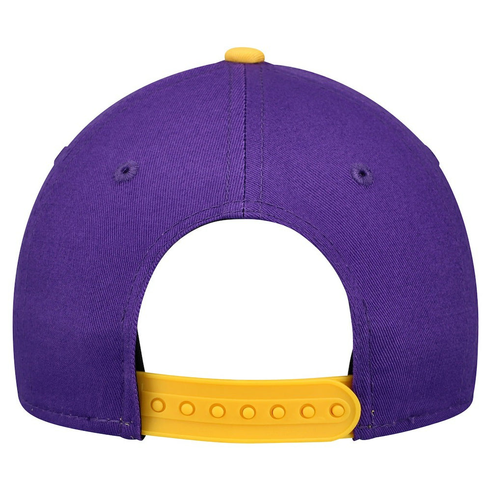 Minnesota Vikings New Era Youth Arch COOLERA 9FORTY A-Frame Adjustable Hat - Purple/Gold discount