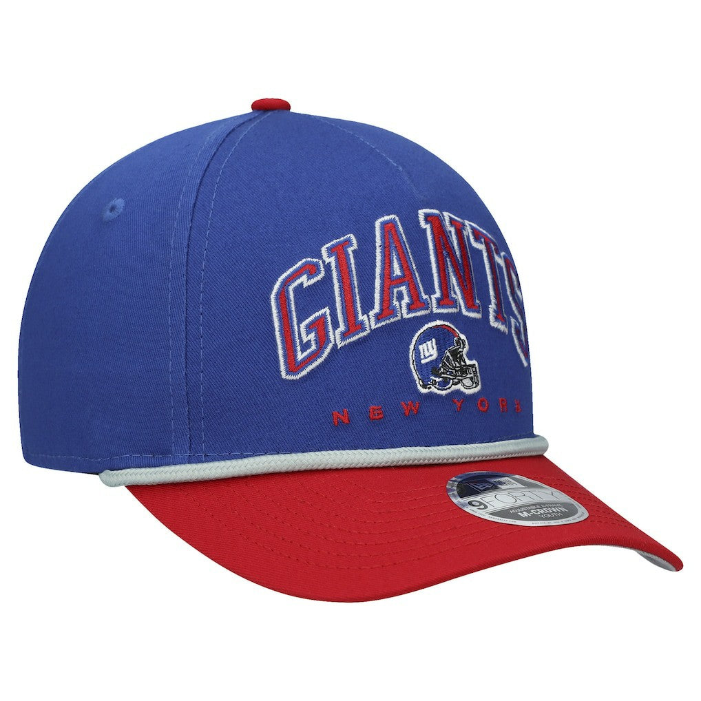 New York Giants New Era Youth Arch COOLERA 9FORTY A-Frame Adjustable Hat - Royal/Red cheap