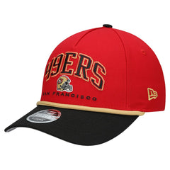 San Francisco 49ers New Era Youth Arch COOLERA 9FORTY A-Frame Adjustable Hat - Scarlet/Black on sale