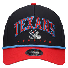 Houston Texans New Era Youth Arch COOLERA 9FORTY A-Frame Adjustable Hat - Navy/Red cheap