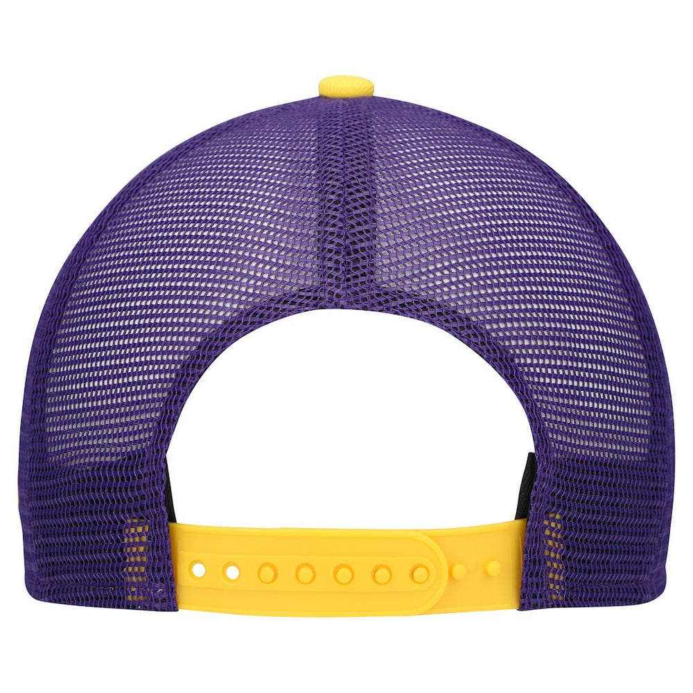 Minnesota Vikings New Era Youth Banner 9FIFTY A-Frame Adjustable Trucker Hat - Cream/Purple cheap