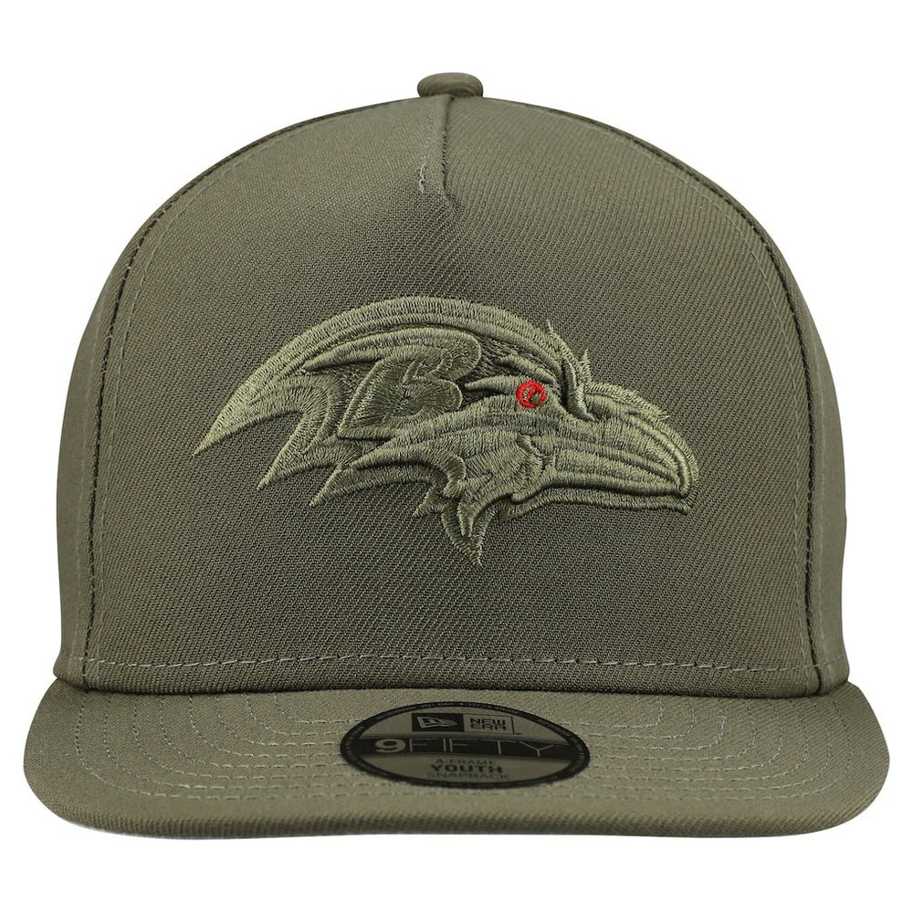 Baltimore Ravens New Era Youth Color Pack A-Frame 9FIFTY Snapback Hat - Olive online