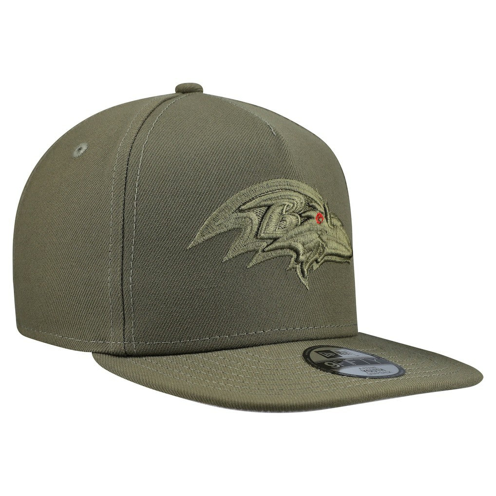 Baltimore Ravens New Era Youth Color Pack A-Frame 9FIFTY Snapback Hat - Olive online