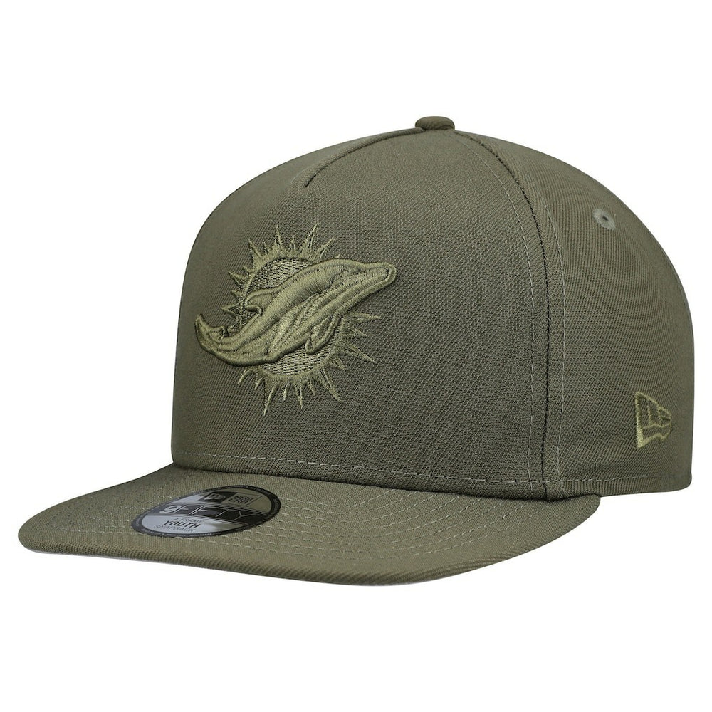 Miami Dolphins New Era Youth Color Pack A-Frame 9FIFTY Snapback Hat - Olive discount