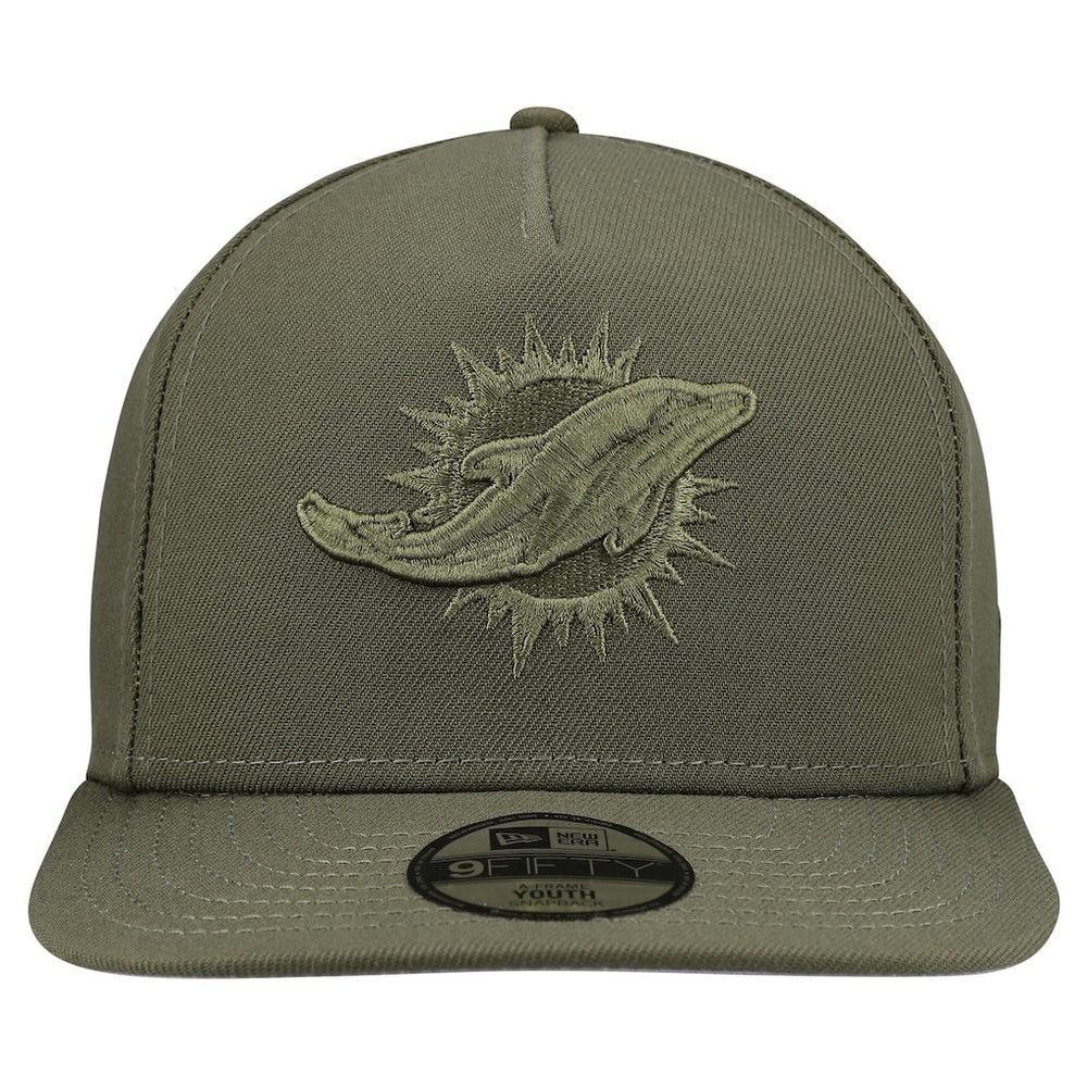 Miami Dolphins New Era Youth Color Pack A-Frame 9FIFTY Snapback Hat - Olive discount