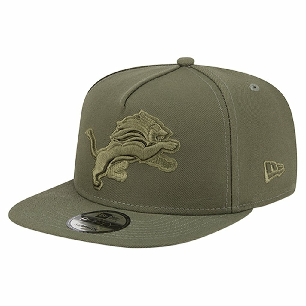 Detroit Lions New Era Youth Color Pack A-Frame 9FIFTY Snapback Hat - Olive for sale