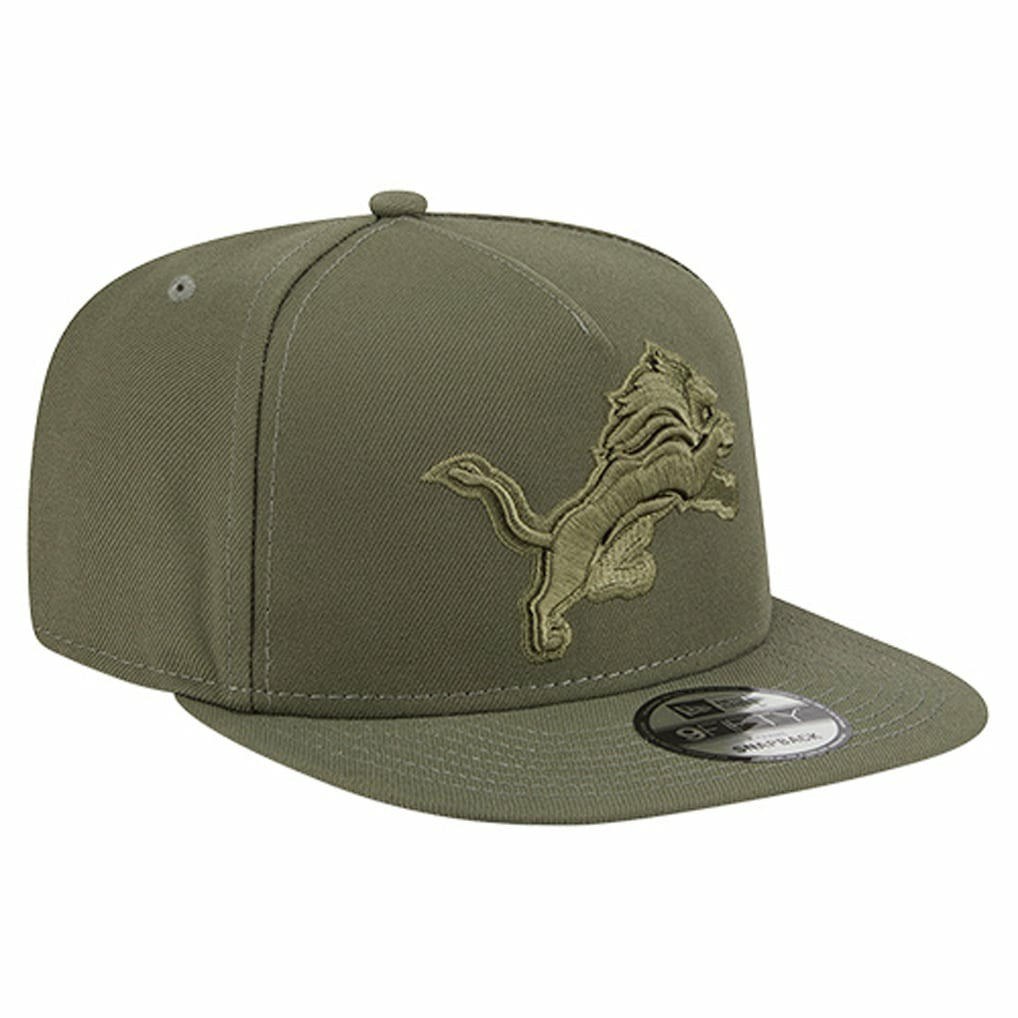 Detroit Lions New Era Youth Color Pack A-Frame 9FIFTY Snapback Hat - Olive for sale
