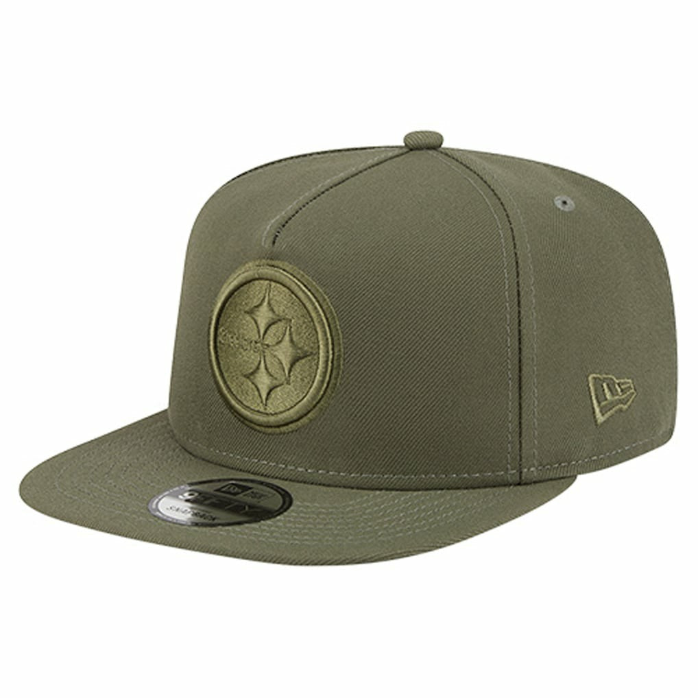 Pittsburgh Steelers New Era Youth Color Pack A-Frame 9FIFTY Snapback Hat - Olive online