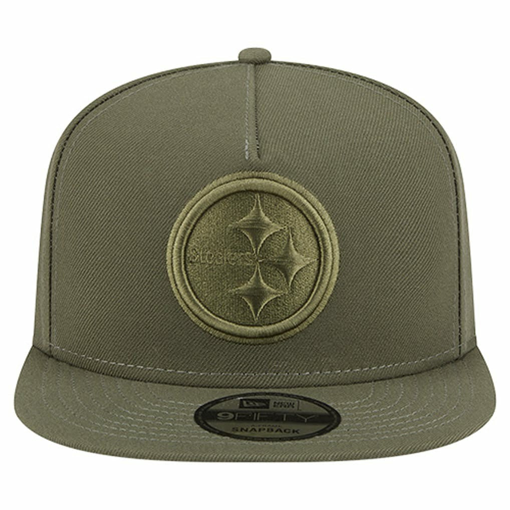Pittsburgh Steelers New Era Youth Color Pack A-Frame 9FIFTY Snapback Hat - Olive online