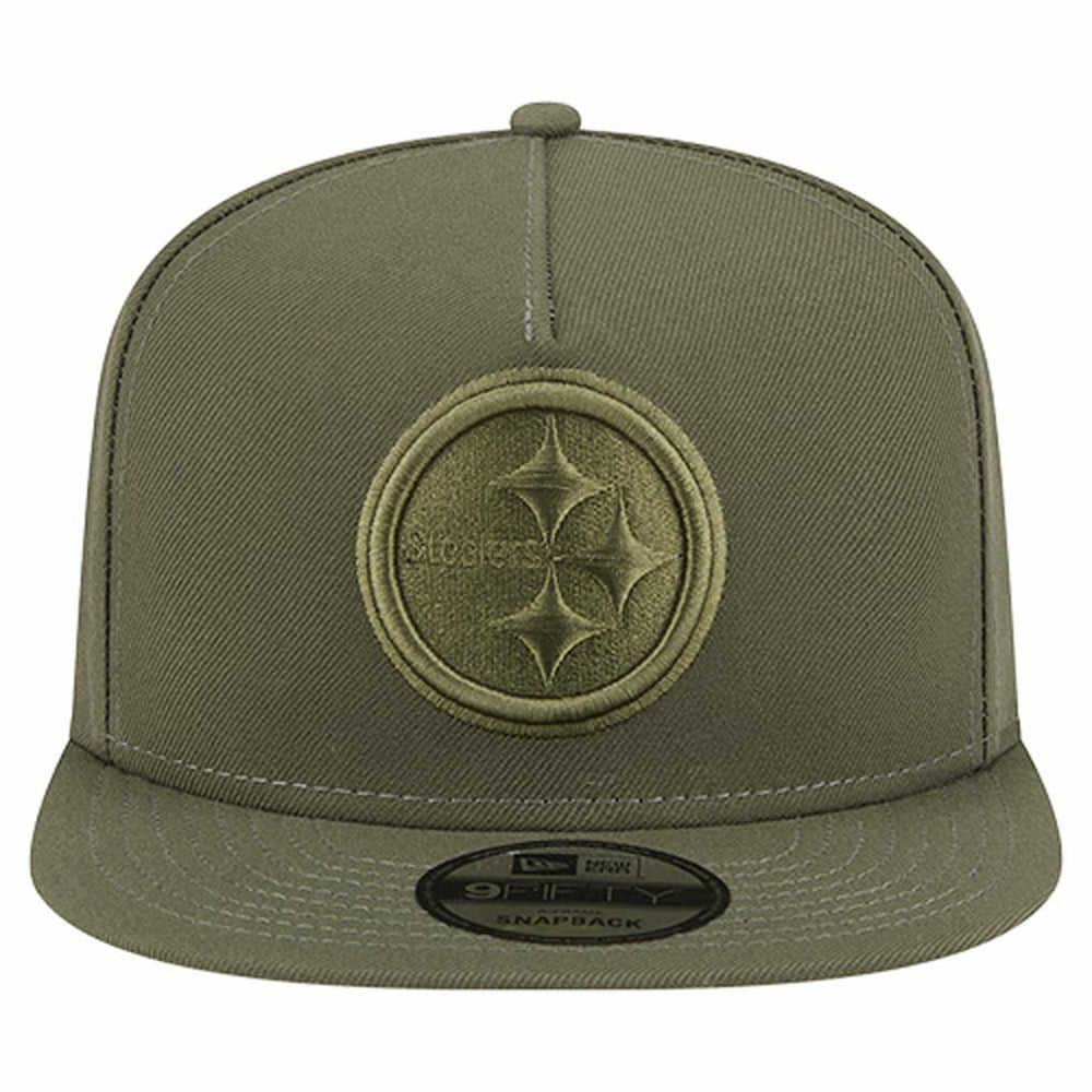 Pittsburgh Steelers New Era Youth Color Pack A-Frame 9FIFTY Snapback Hat - Olive online
