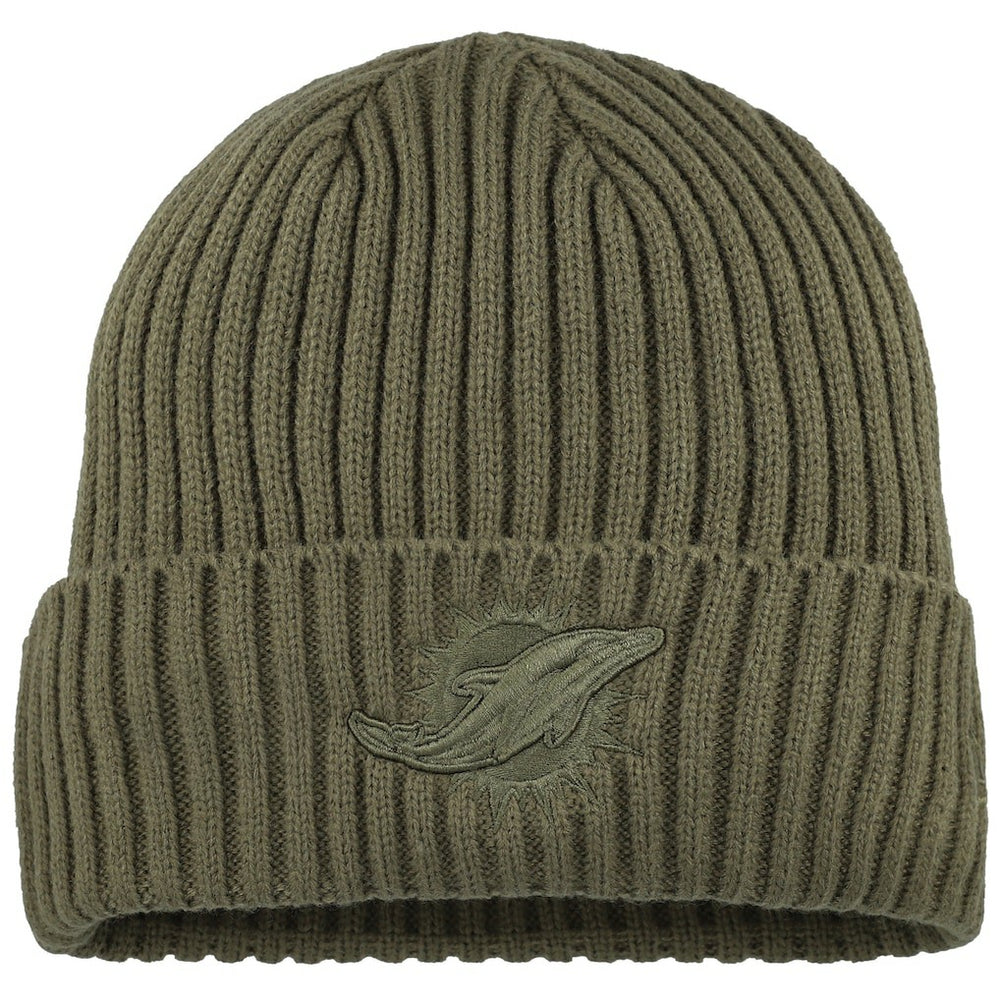 Miami Dolphins New Era Youth Color Pack Cuffed Knit Hat - Olive for sale