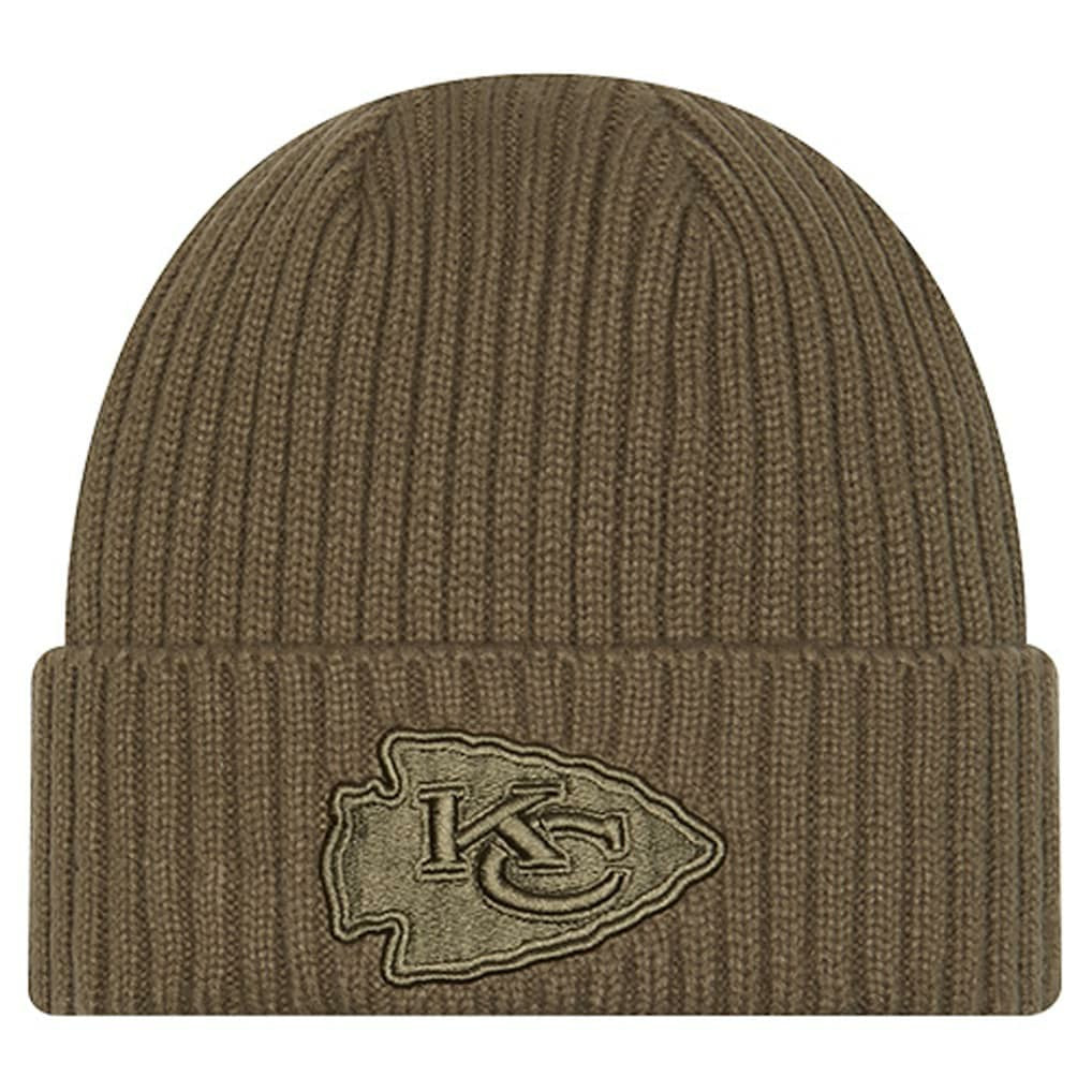 Kansas City Chiefs New Era Youth Color Pack Cuffed Knit Hat - Olive cheap