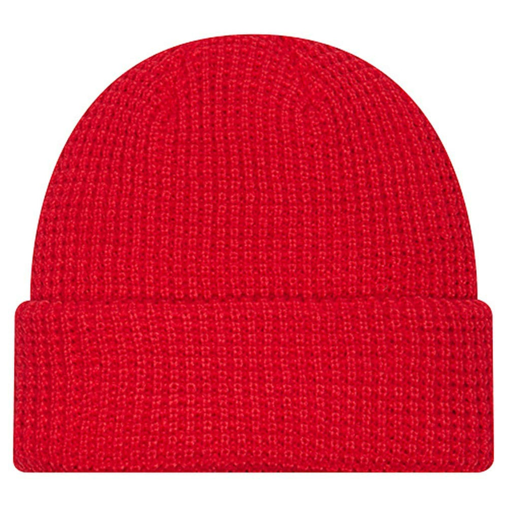 Kansas City Chiefs New Era Youth Waffle Cuffed Knit Hat - Red for sale