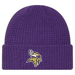Minnesota Vikings New Era Youth Waffle Cuffed Knit Hat - Purple for sale