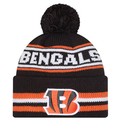 Cincinnati Bengals New Era Youth Classic Cuffed Knit Hat with Pom - Black sale