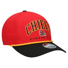 Kansas City Chiefs New Era Preschool Arch COOLERA 9FORTY A-Frame M-Crown Adjustable Hat - Red/Black for sale