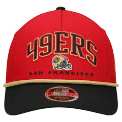 San Francisco 49ers New Era Preschool Arch COOLERA 9FORTY A-Frame M-Crown Adjustable Hat - Scarlet/Gold for sale