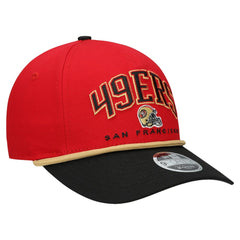San Francisco 49ers New Era Preschool Arch COOLERA 9FORTY A-Frame M-Crown Adjustable Hat - Scarlet/Gold for sale