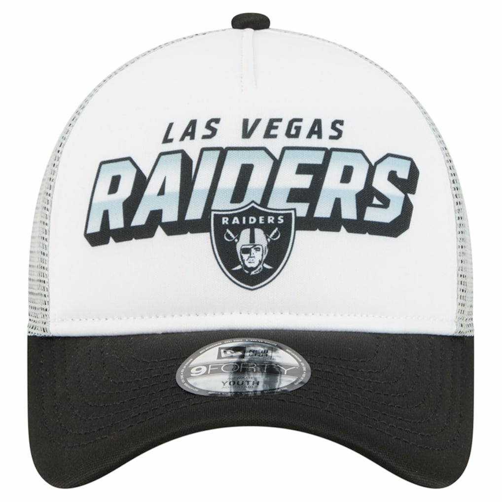 Las Vegas Raiders New Era Preschool 9FORTY A-Frame Adjustable Hat - White on sale