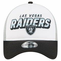 Las Vegas Raiders New Era Preschool 9FORTY A-Frame Adjustable Hat - White on sale