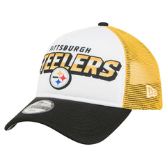 Pittsburgh Steelers New Era Preschool 9FORTY A-Frame Adjustable Hat - White outlet