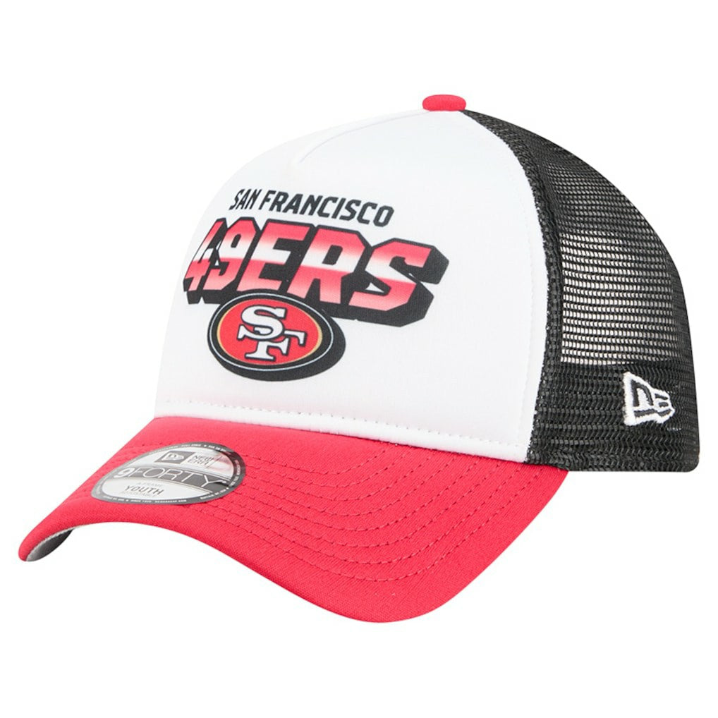 San Francisco 49ers New Era Preschool 9FORTY A-Frame Adjustable Hat - White online