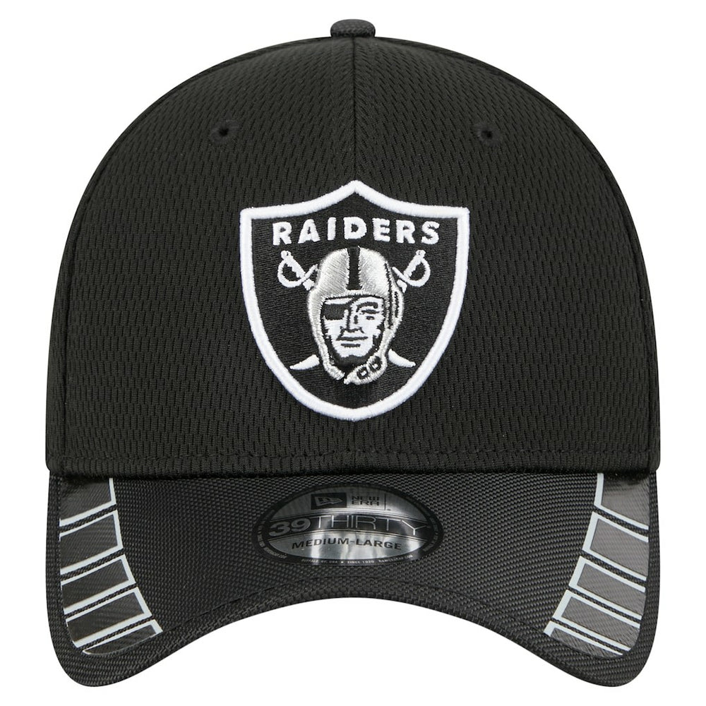 Las Vegas Raiders New Era Visor Hit 39THIRTY Flex Hat - Black outlet