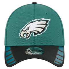 Philadelphia Eagles New Era Visor Hit 39THIRTY Flex Hat - Midnight Green on sale