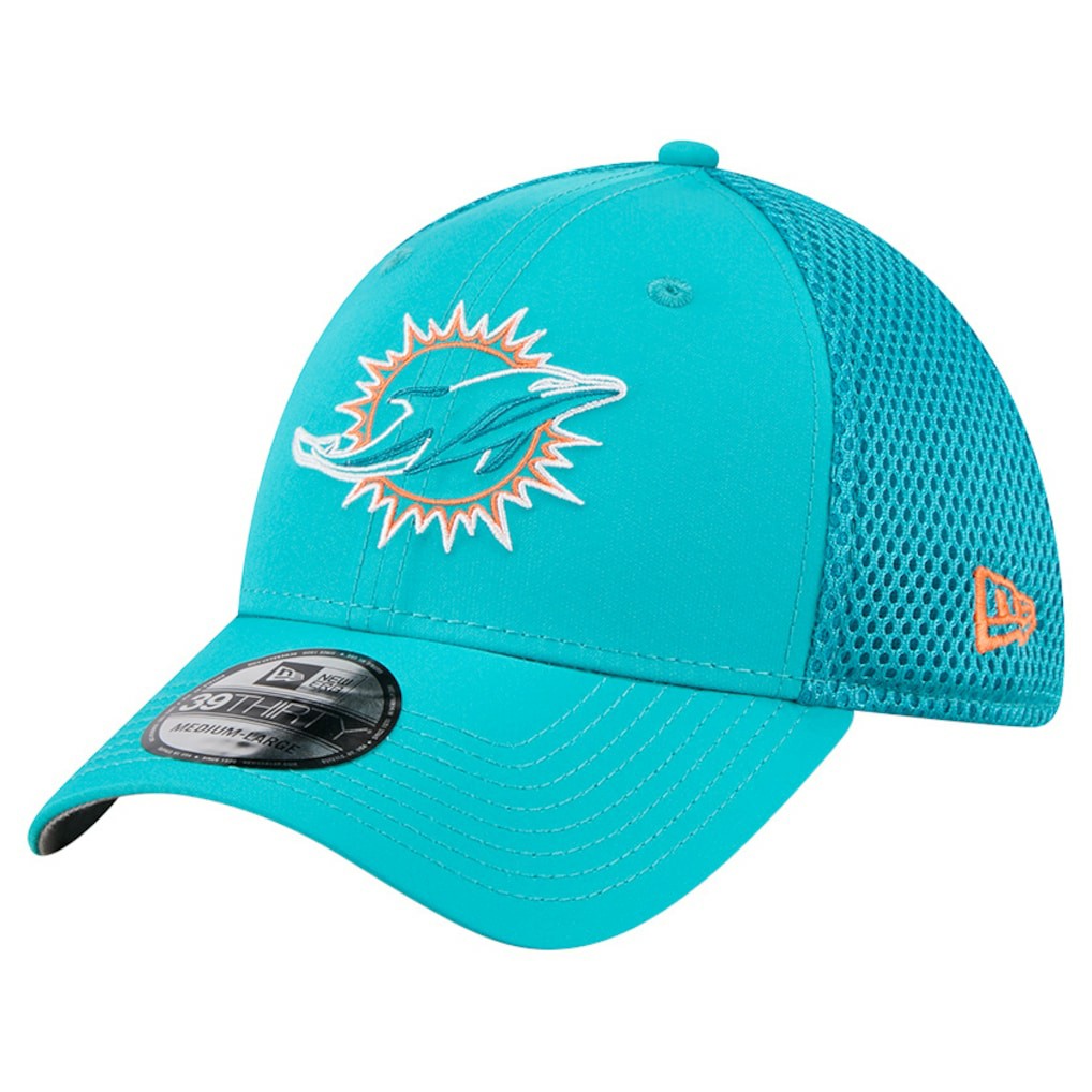 Miami Dolphins New Era Outline 39THIRTY Flex Hat - Aqua online