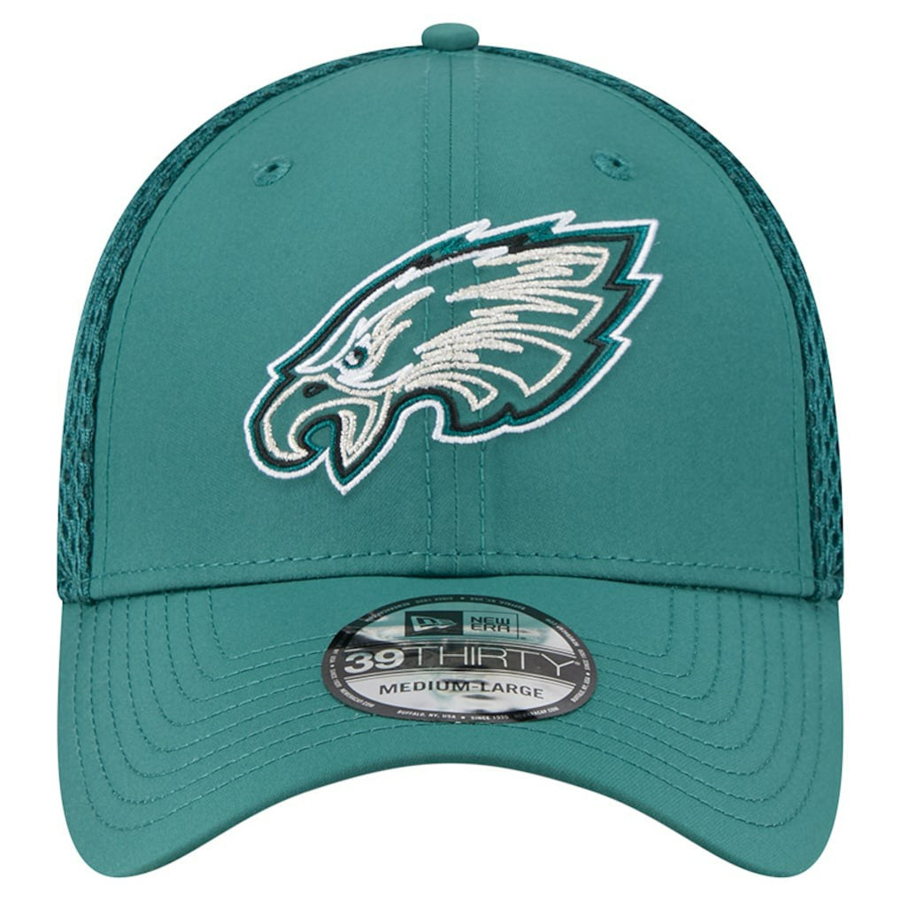 Philadelphia Eagles New Era Outline 39THIRTY Flex Hat - Midnight Green discount