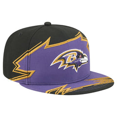 Baltimore Ravens New Era Break 59FIFTY Fitted Hat - Black/Purple discount