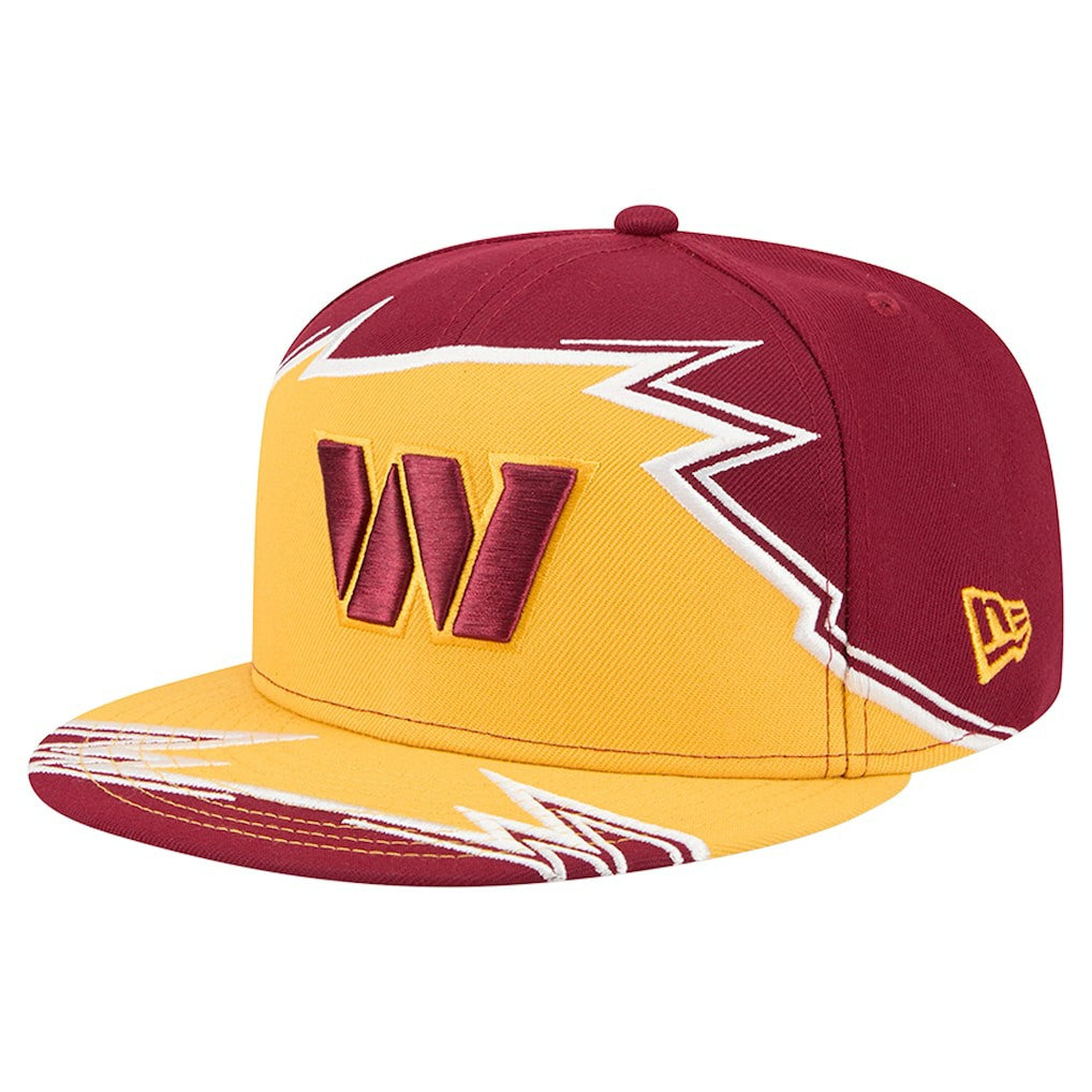 Washington Commanders New Era Break 59FIFTY Fitted Hat - Burgundy/Gold for sale