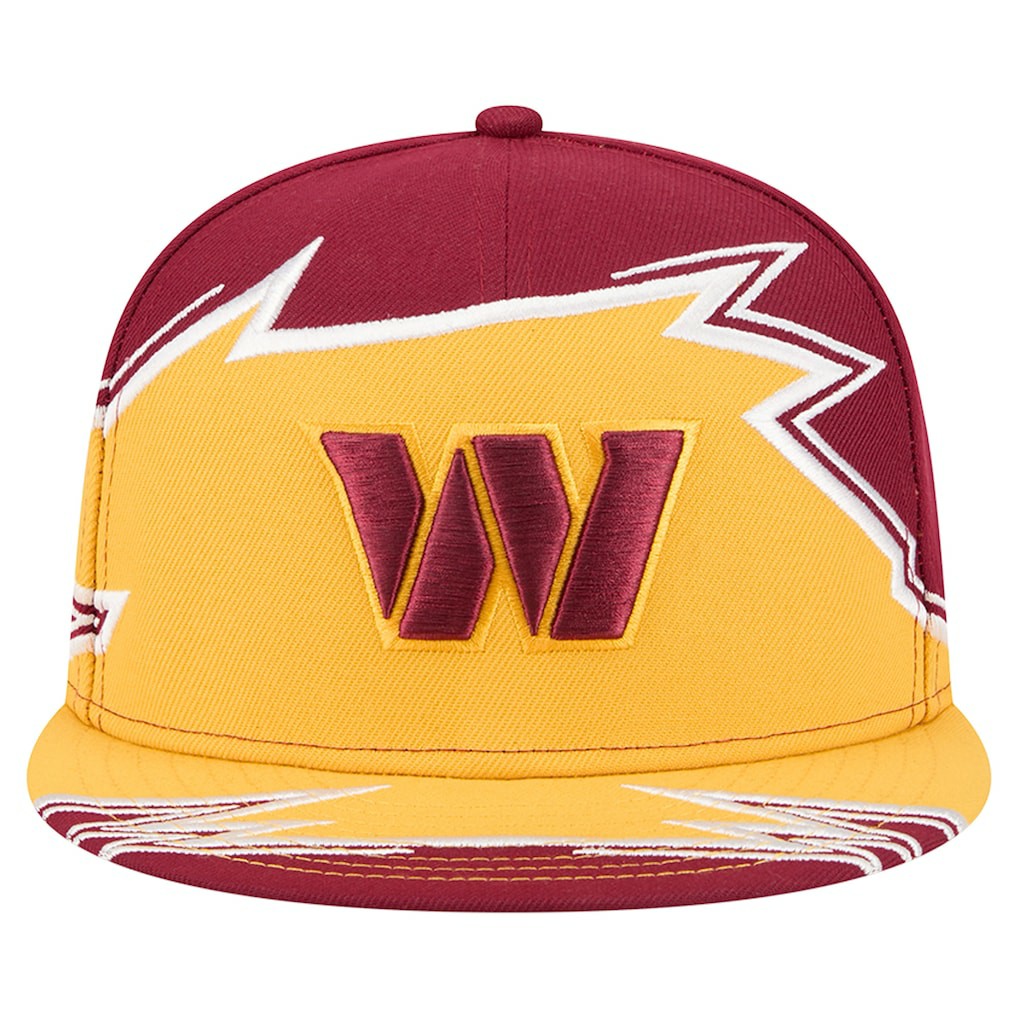 Washington Commanders New Era Break 59FIFTY Fitted Hat - Burgundy/Gold for sale