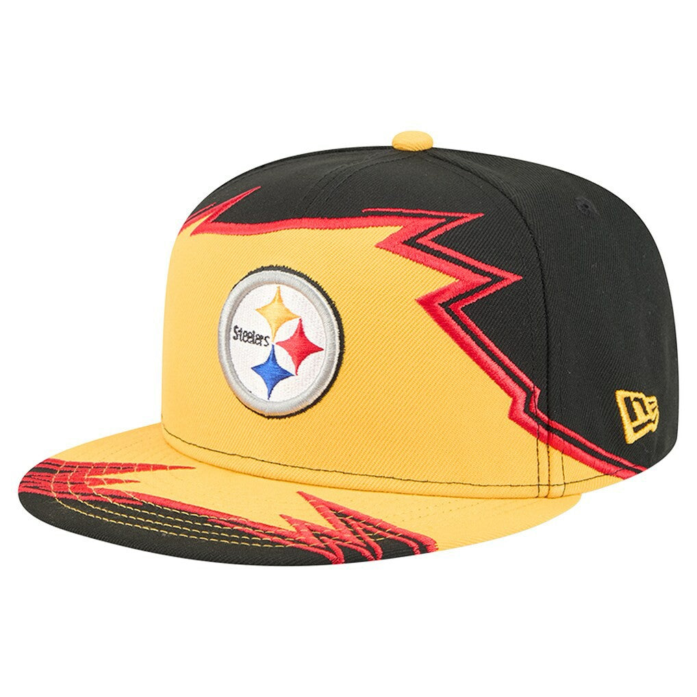 Pittsburgh Steelers New Era Break 59FIFTY Fitted Hat - Black/Gold online